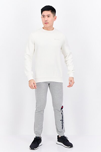 Champion Men Sportswear Fit Long Sleeve Outdoor Sweatshirts, Ivory