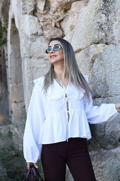 bytugcekaya Cămașă albă cu guler pentru bebeluși