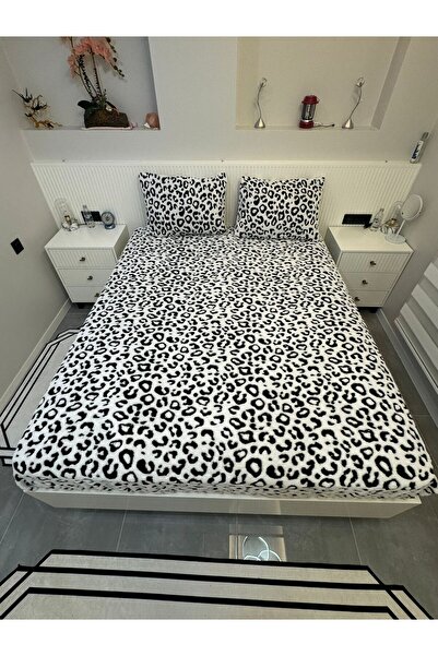 Violacasa Yumoş Puffy  Lastikli Çarşaf Yastık Kılıflı ( 160x200 ve 180x200)  Leopar