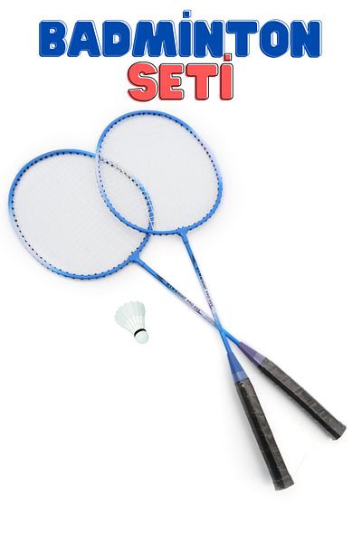 İMVULA Badminton Set 2 Rackets 1 Ball Outdoor Game Set