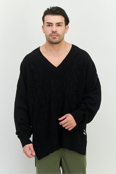 Puma x Select Men Sportswear Fit Textured Outdoor Sweatshirt, Black