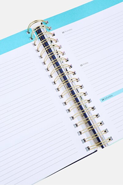 Votum 2025 Monthly And Weekly Planner Spiral Notebooks, Navy