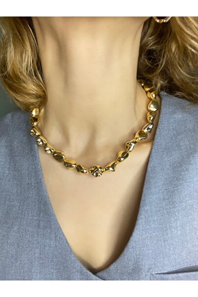 Acra Jewelry Altın Kaplama İthal Boğum Tasarım Kolye