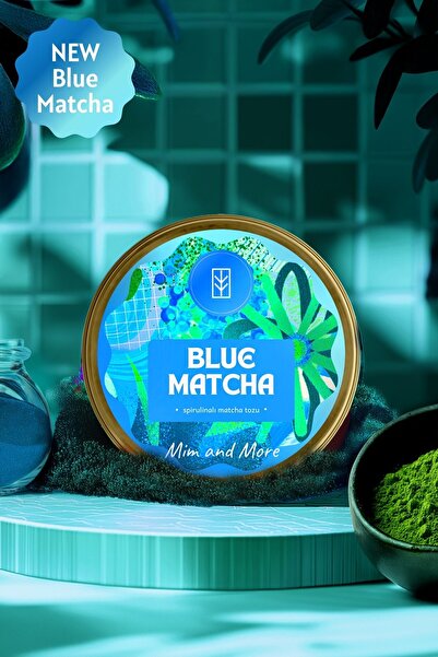 Mim and More Blue Matcha - Blue Spirulina Superfood Matcha Powder, 25 Gr