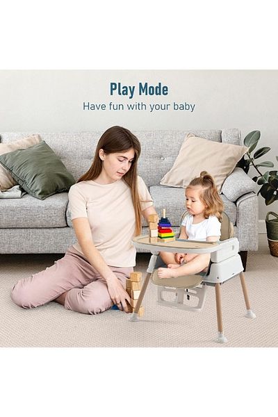 Cady One 7 in 1 Adjustable Fabric Baby and Toddler Dining Chair