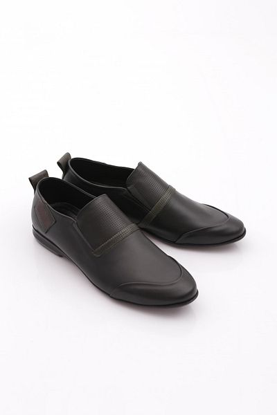 DGN Ανδρικά Sneakers Παπούτσια Γνήσιο Δέρμα Μαύρο Πράσινο 9233616