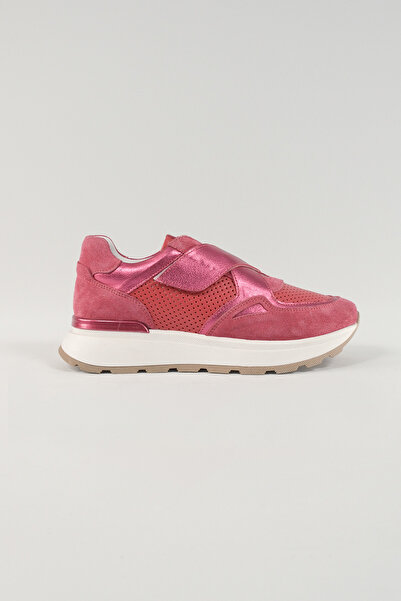 Velune حذاء رياضي نسائي من الجلد الوردي من غابرييلا، جلد طبيعي، حذاء كاجوال، حذاء رياضي 24048