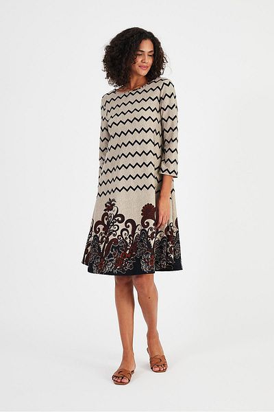 ALEXANDERGARDI Back Low-cut Patterned Dress (B22-23000)