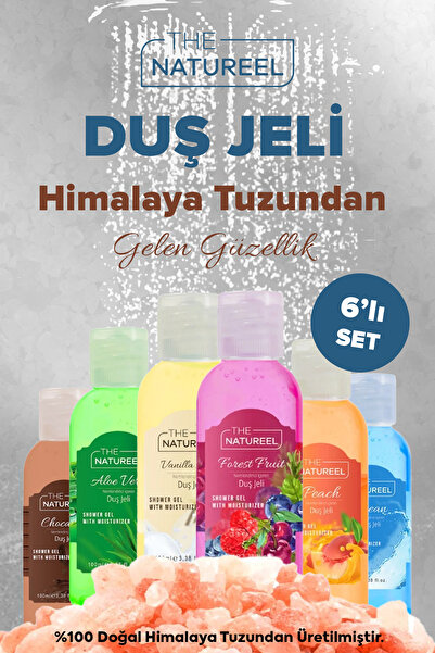 The Natureel 6 Adet, Nemlendirici, Himalaya Tuzlu, Banyo Ve Duş Jeli 6 X 100 ml
