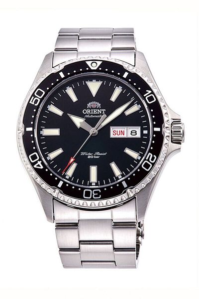 Orient Ra-Aa0001B39B Automatic Steel Grey Black Dial Sapphire Glass 20 Atm 42 mm Men's Wristwatch