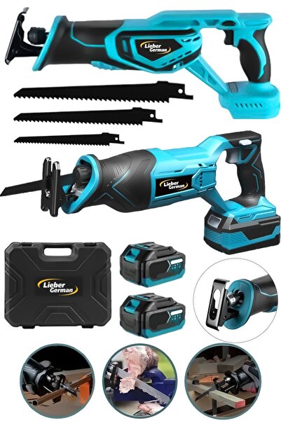 Lieber German Alman 21v 3 Ah Kömürsüz Motor Kemik Ahşap Demir Kesme Tilki Kuy...