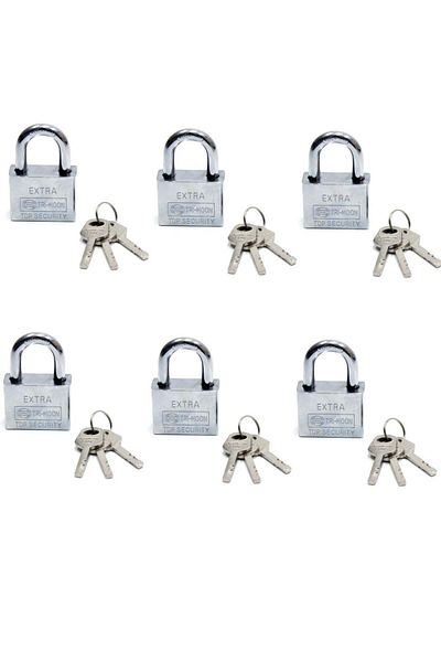 CEKAVE Smart Keyed Padlock Set of 6