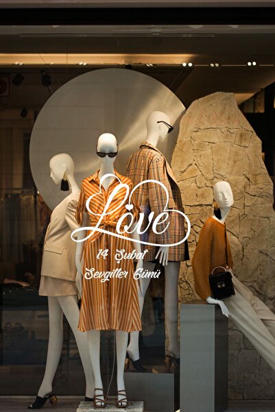 New Jargon Autocolant de 60 cm cu text de dragoste în formă de inimă de Ziua ...