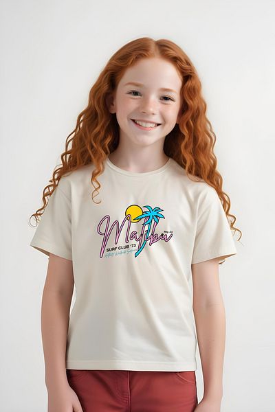 FYK KİDS ΚΟΡΙΤΣΙΣΤΙΚΟ T-SHIRT BASIC MALIBU PRINTED