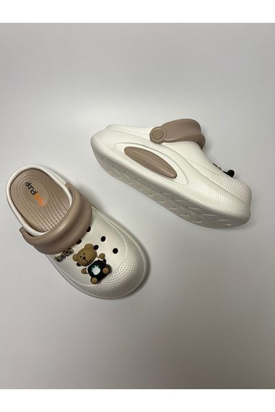 Akınal Bella Fancy Full Orthopedic Cross Slippers with Teddy Bear Doctor Nurse Cook Daily Garden Pool Beach Slippers