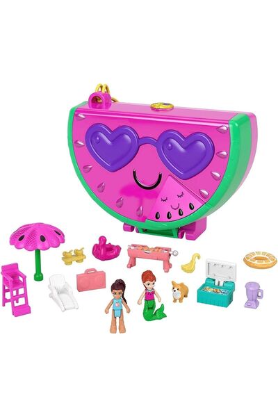 Polly Pocket Watermelon Pool Party Compack ( Karpuz Oyun Seti ) Oyuncak