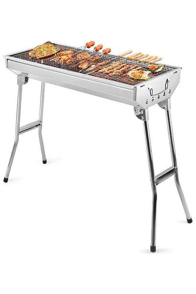 Cady One Charcoal Grill, Stainless Steel Non-Stick Charcoal Grill, Outdoor BBQ Grill for Camping and Picnic