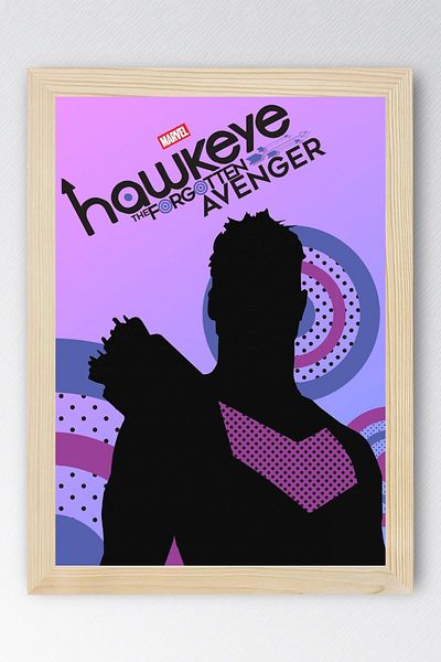 Saturn Hawkeye Framed Painting - Marvel Tv Poster Painting