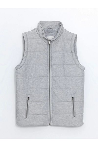 LC Waikiki Lcw Vision Gray Stand Collar Boy's Vest