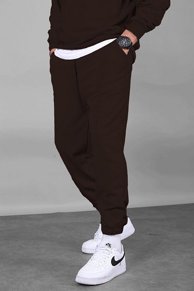 ruNadeS Men's Three Thread Sweatpants with Elastic Cuffs