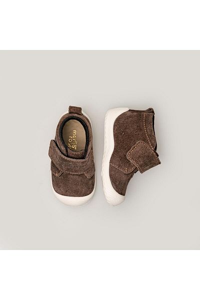 Merli&Rose Stride Suede First Step Boots |   Taupe