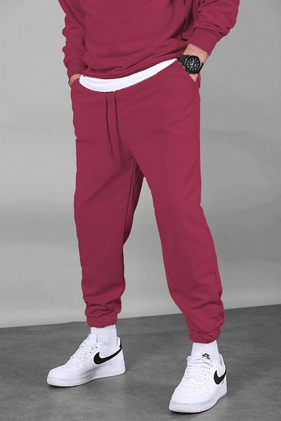 ruNadeS Men's Three Thread Sweatpants with Elastic Cuffs