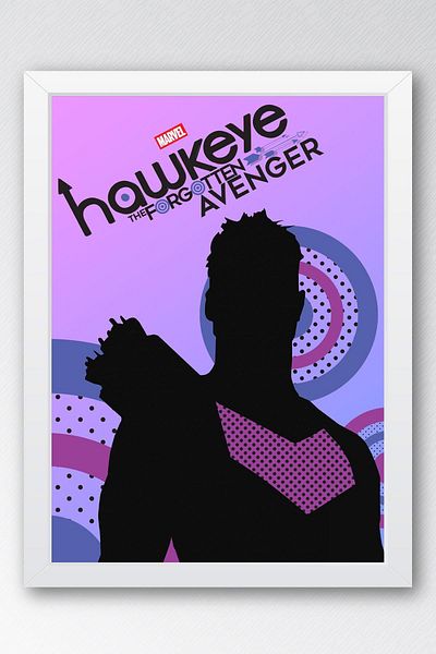 Saturn Pictură înrămată Hawkeye - Pictură poster din seria Marvel