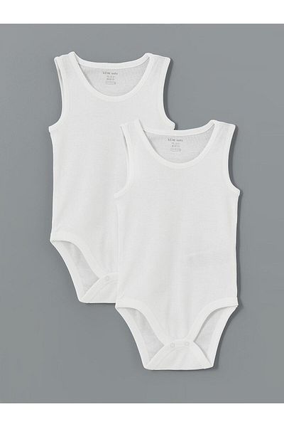 LC Waikiki LCW baby Crew Neck Basic Baby Boy Snap Body 2-Piece