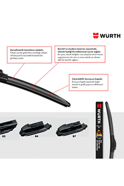 Würth WÜRTH ÜNİVERSAL 550MM ARAÇ CAM SİLECEĞİ