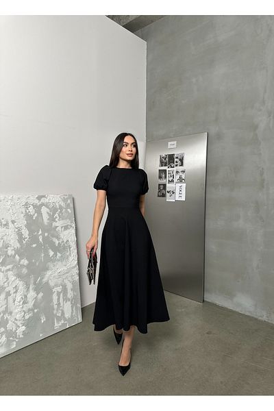 La Querta Rochie midi cu mâneci pepene verde