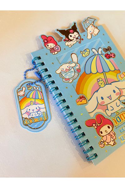 KIRTASİYEM Blocnotes CINNAMOROLL CU STICKER SI BRELOCAJ