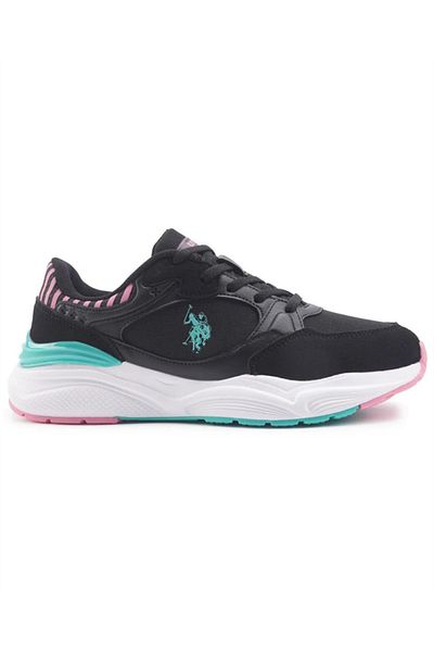 U.S. Polo Assn. Baza. Polo Assn. Pantofi pantofi pentru femei Blossom 4Fx, negru-mentă-roz