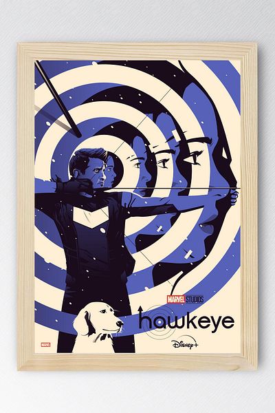 Saturn Hawkeye Framed Painting - Marvel Tv Poster Painting