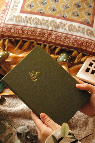 Nova Crafts Hidden Mountain Garden Khaki Notebook Inside Kraft / Journal