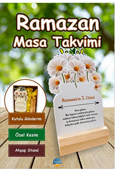 Joyygift Ramazan Dua Takvimi Masa Takvimi Hediyelik Takvim