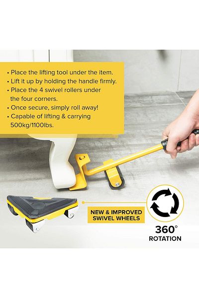 ALMUFARREJ Furniture Lifter Tool Kit for Refrigerators and Washing Machines