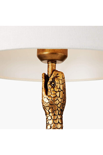 CB2 Snake Masa Lambası Antik Bronz Detaylı Şık Tasarım