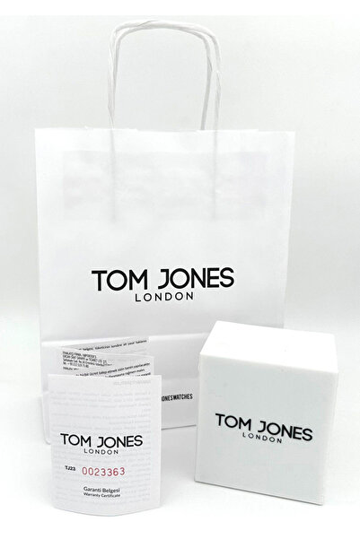 Tom Jones Kadın Kol Saati Takvim Atom Taşlı Rakamlar TJ.3375