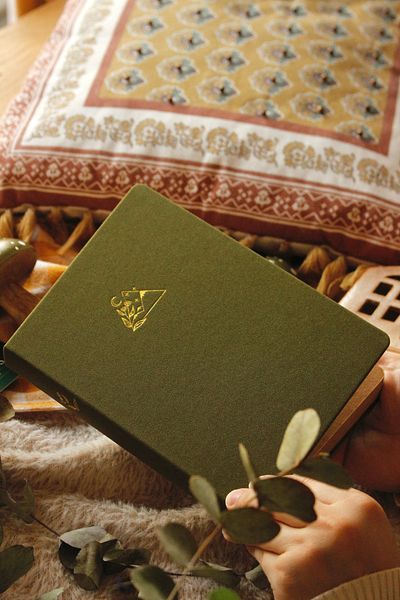 Nova Crafts Hidden Mountain Garden Khaki Notebook Inside Kraft / Journal