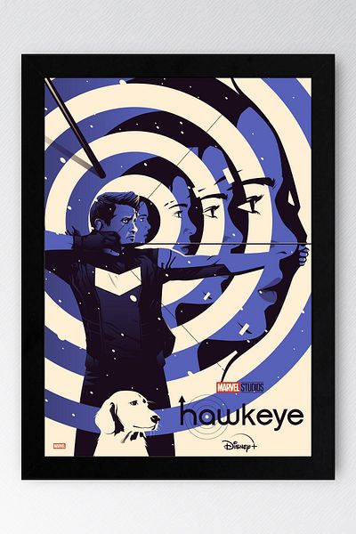 Saturn Pictură înrămată Hawkeye - Pictură poster din seria Marvel