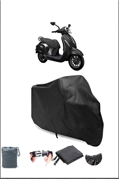 Breen Black Bajaj Chetak Waterproof Durable Motorcycle Cover