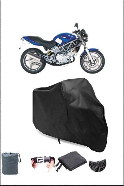Breen أسود HONDA VTR 250 قفل خلفي متوافق مع القماش المشمع المقاوم للماء (دراج...