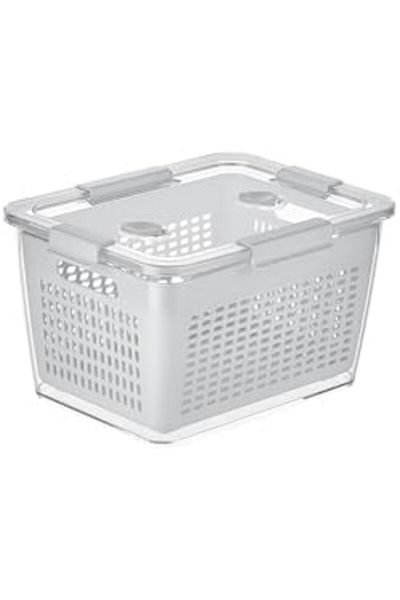 STOREMAX Sellbuystore Home - Lavin 4 Liter Light Gray Storage Container 1053513