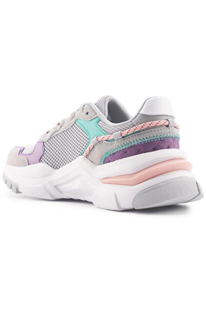U.S. Polo Assn. US Polo Assn.Vincent Wmn 4Fx - Women's Grey-Lilac-Green Sneakers
