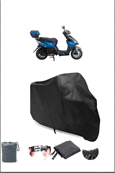 Breen غطاء دراجة نارية أسود FALCON Nitro 50 مقاوم للماء ومتين
