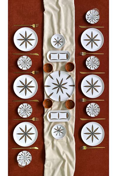 Borser Star Soft 6-Piece 21 Piece Breakfast Set
