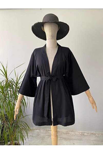 BEJ DOKU KETEN KİMONO / PAREO