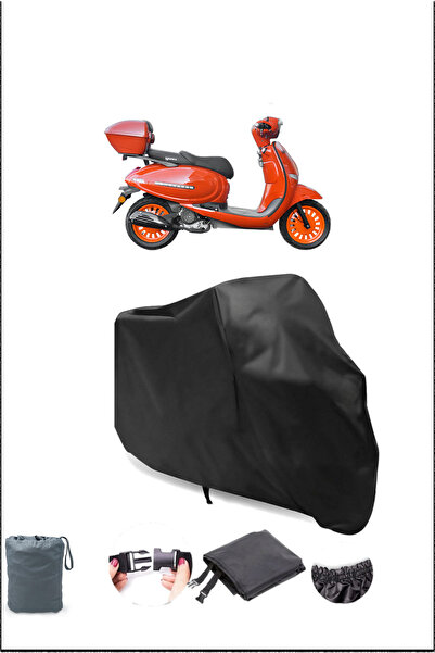 Breen غطاء دراجة نارية أسود يوكي بيليني 125 مقاوم للماء