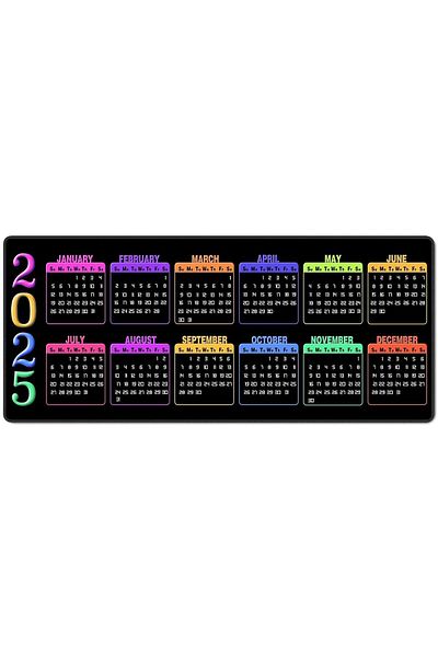 sgeteknoloji 2025 CALENDAR وسادة ماوس ألعاب سرعة 70 × 30 سم غير قابلة للانزلاق بقاعدة مخيطة للاعبين
