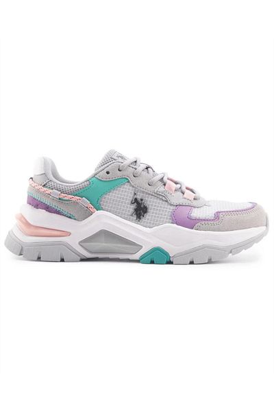 U.S. Polo Assn. Πόλο Ασν. Γυναικεία αθλητικά παπούτσια Vincent A.Grey-Lilac-Green GX9688